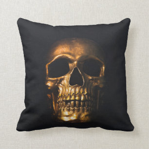 Gold Skull Cushion