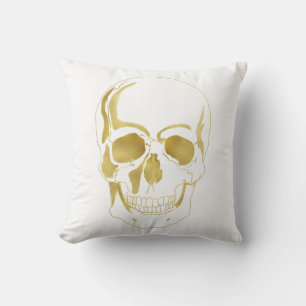 Gold Skull Cushion