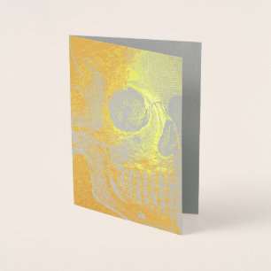 Gold Skull Foil Card