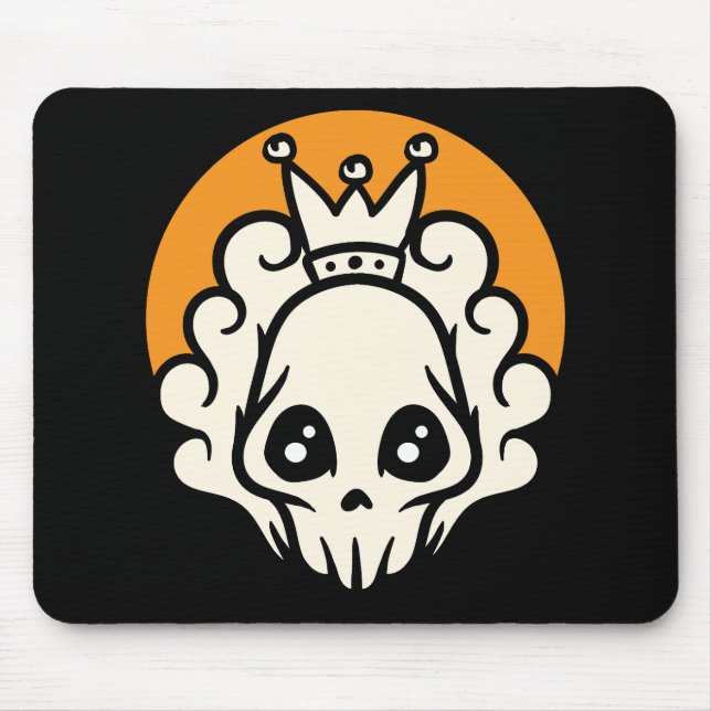 Gold Skull Mouse Mat (Front)