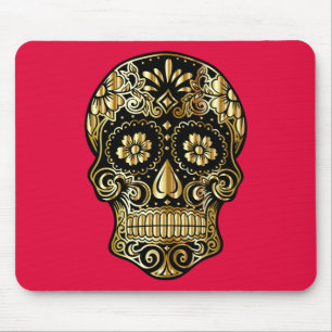 Gold Skull Mouse Mat