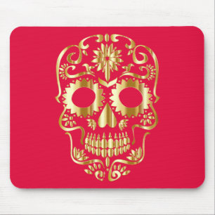 Gold Skull Mouse Mat
