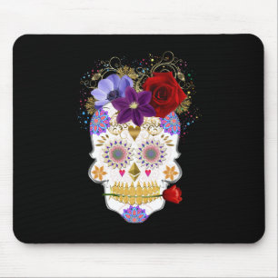Gold Skull Mouse Pad