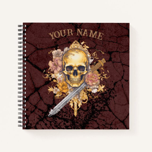 Gold Skull notebook  (Front)