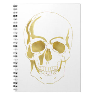 Gold Skull Notebook