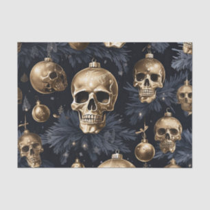Gold Skull Tissue Paper