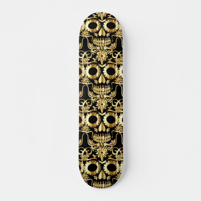 GOLD SKULLS SKATEBOARDS (Front)