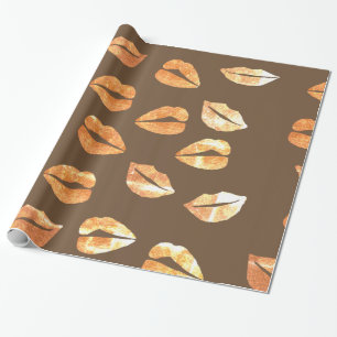 Gold smile Wrapping Paper