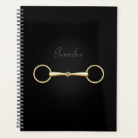 Gold Snaffle Bit Elegant Personalised Equestrian