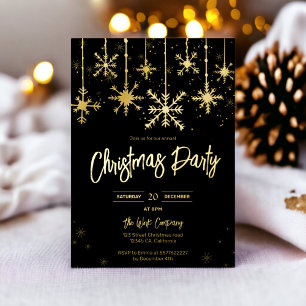 gold snow gala elegant christmas corporate holiday