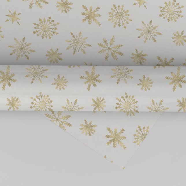 Gold Snowflake Christmas Wrapping Paper (Creator Uploaded)