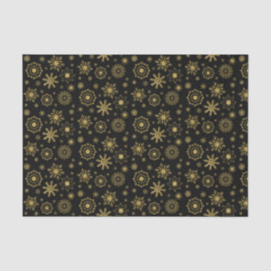 Gold Snowflake Ornament Holiday Tissue Paper