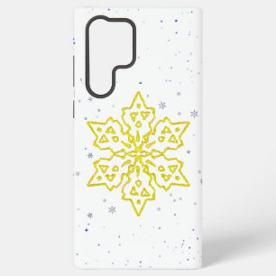Gold Snowflake Samsung Galaxy Case