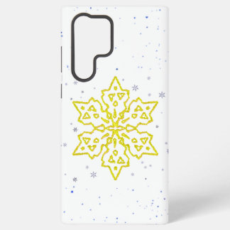Gold Snowflake Samsung Galaxy Case