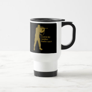Gold solder sniper travel mug