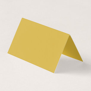 Gold Solid Colour Folded Business Card