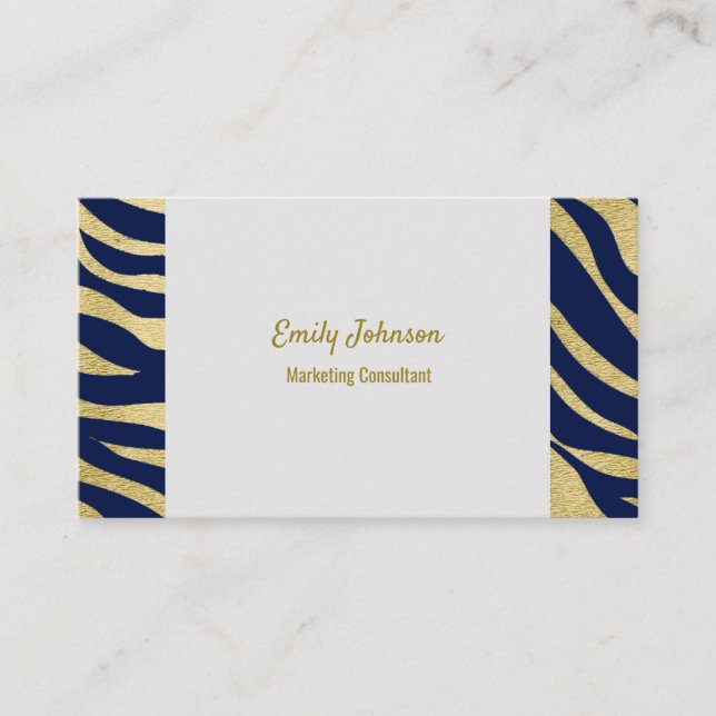 Gold Sophisticated Style Solutions Business Card (Front)