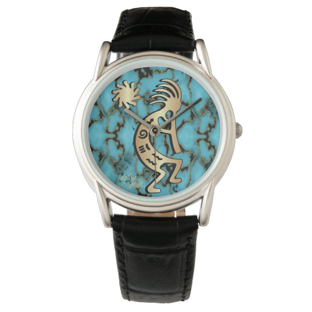Gold Southwest Kokopelli Watch (Front)