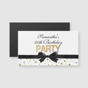 Gold Sparkle Confetti 50th Birthday Party