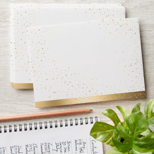 Gold Sparkle Envelope (Stacked)