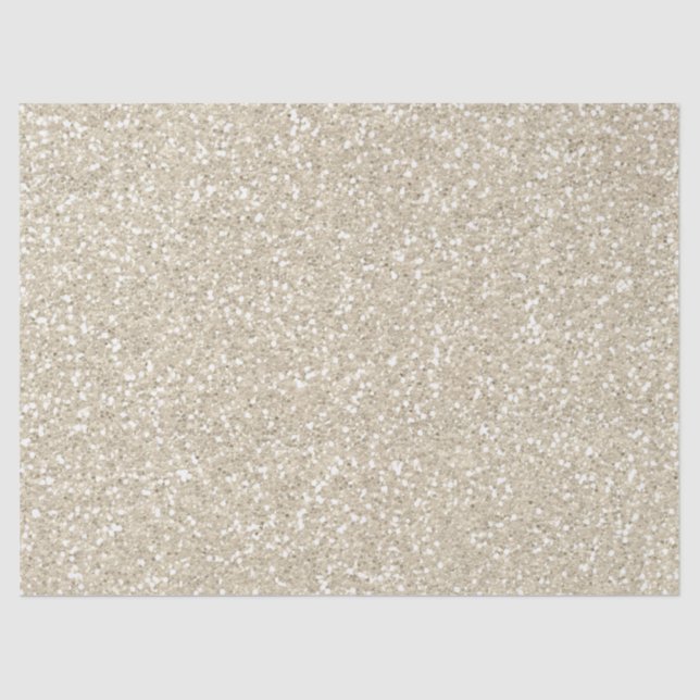 Gold Sparkle Faux Glitter Tissue Paper (Front)