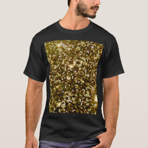 Gold sparkle: glittering background. T-Shirt