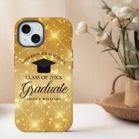 Gold Sparkle Graduation Chic Customised Graduate