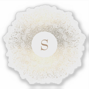 Gold Sparkle Monogram