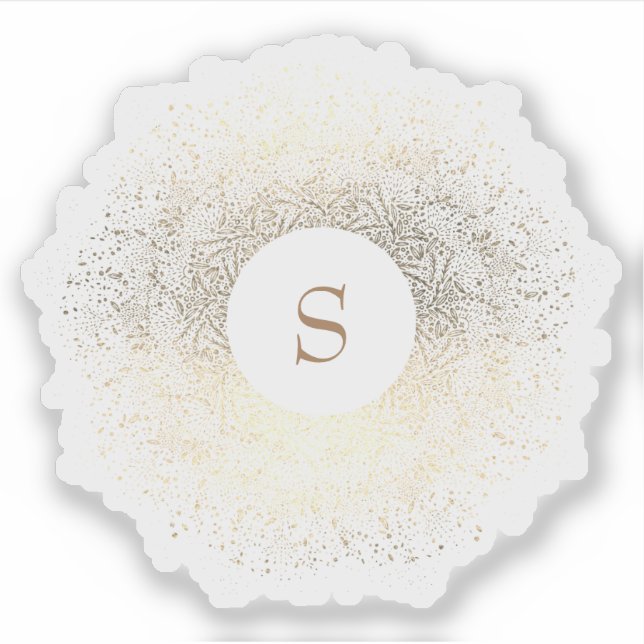 Gold Sparkle Monogram (Front)