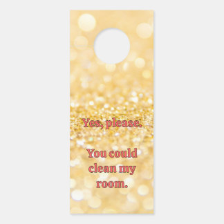 Gold Sparkles Door Hanger