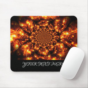 Gold Sparkling Lights Mouse Mat
