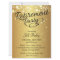 Gold Sparkly Retirement Party Invitation