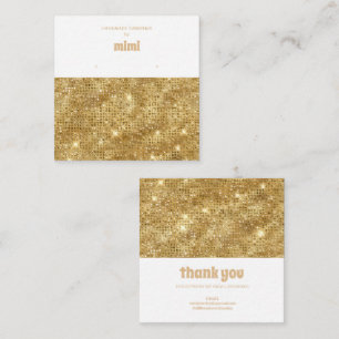 Gold Sparks Earring Display Business Card