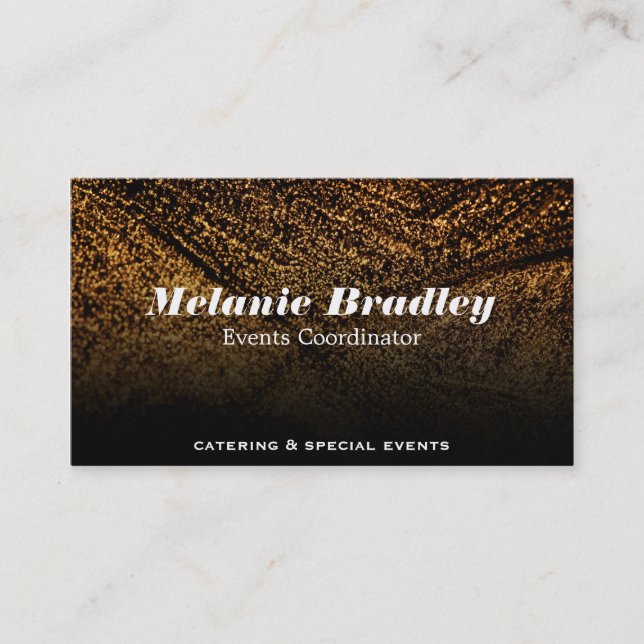 Gold Speckled Business Card (Front)