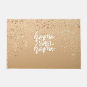 Gold Speckled Home Sweet Home Doormat