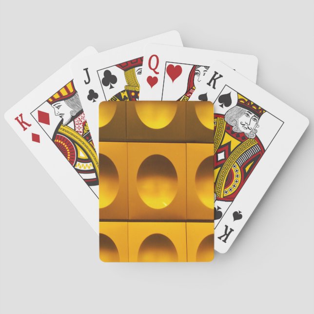 Gold spheres playing cards (Back)