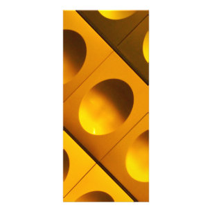 Gold spheres rack card