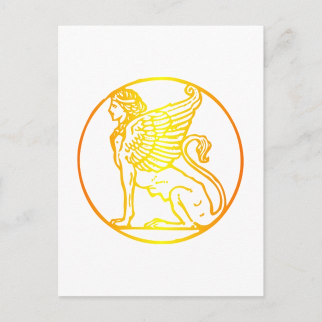 Gold Sphinx Postcard (Front)