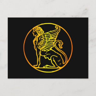 Gold Sphinx Postcard