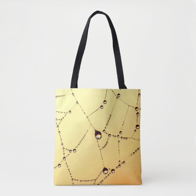 Gold spiderweb tote bag (Front)