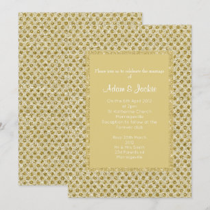 GOLD SPOT ELEGANT WEDDING INVITATION