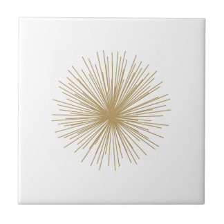 Gold Sputnik Starburst Tile