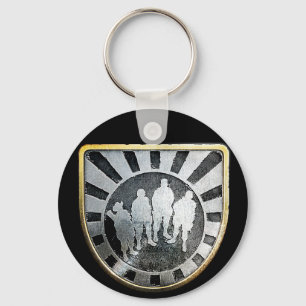 Gold Squad Pin Keychain