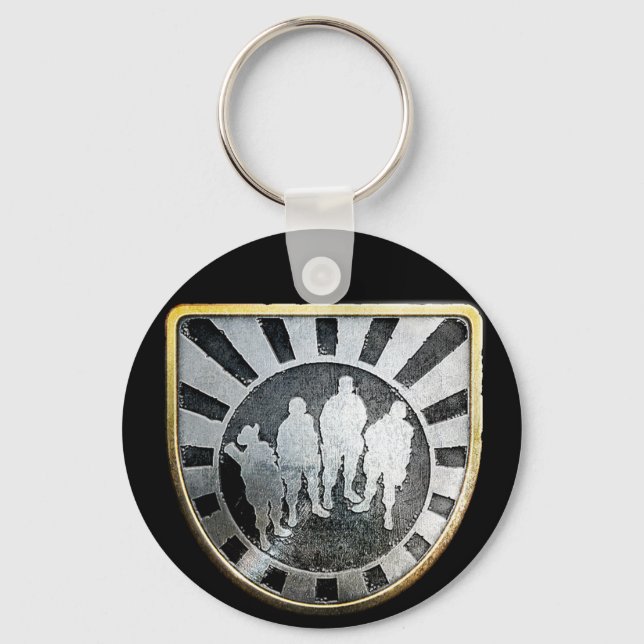 Gold Squad Pin Keychain (Front)