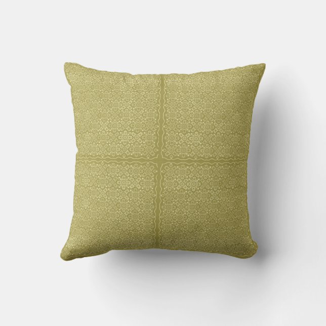 Gold Squares Reversible Cushion (Back)