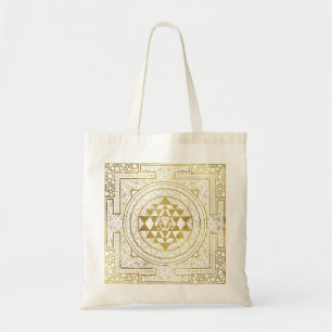 Gold Sri Yantra / Sri Chakra Tote Bag