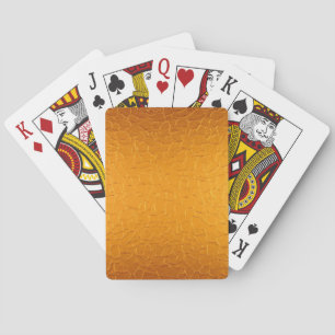 Gold Stainless Shiny Metallic Playing Cards