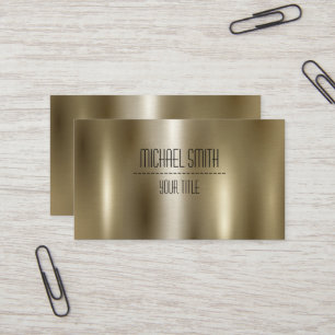 Gold Stainless Steel Metal Business Card