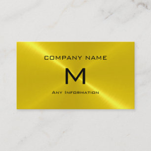 Gold Stainless Steel Metal Business Card