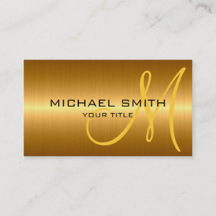 Gold Stainless Steel Metal Business Card